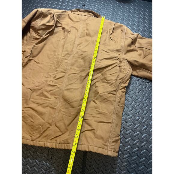 Vintage Carhartt chore jacket C001 BRN blanket lined duck coat work wear Size L - Picture 5 of 9